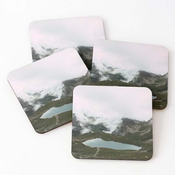 Item preview, Mountain lake in the sea of fog in the Alps designed and sold by rhosbahu.