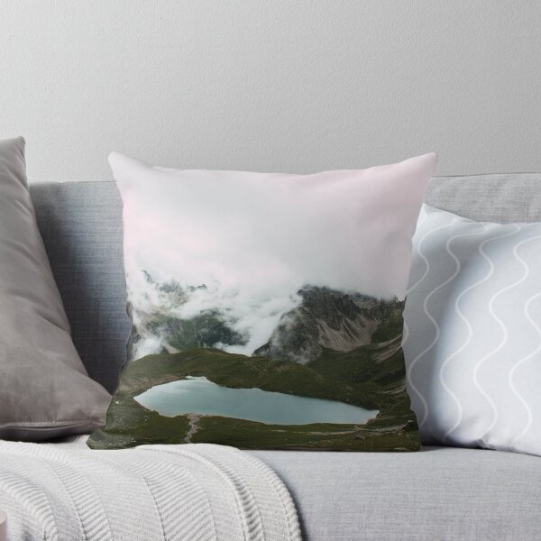 Item preview, Mountain lake in the sea of fog in the Alps designed and sold by rhosbahu.