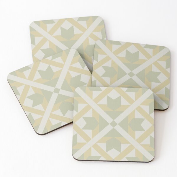 Item preview, Fractal Feather - Flower Farm - Green gold yellow designed and sold by Stephanie Fiona Design.