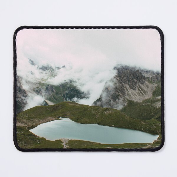 Item preview, Reflecting mountain lake in the dance of clouds designed and sold by rhosbahu.