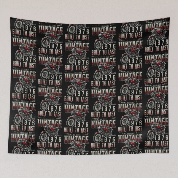 Item preview, Vintage Motorcycle Bikers Motorbike Birthday 1976 designed and sold by JRRTs.