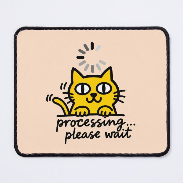 Item preview, Playful Loading Cat Processing Graphic designed and sold by Animepic222.
