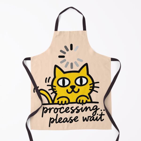 Item preview, Playful Loading Cat Processing Graphic designed and sold by Animepic222.