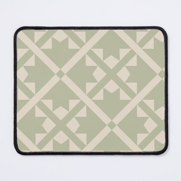 Item preview, Fractal Feather - Flower Farm - Green, soft pink designed and sold by Stephanie Fiona Design.