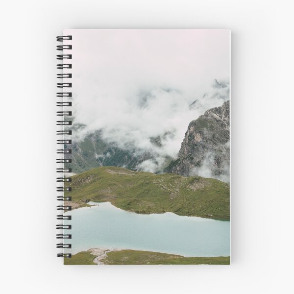 Item preview, Turquoise lake in the mountain mist designed and sold by rhosbahu.