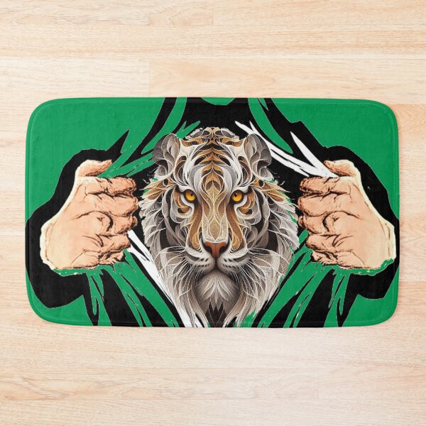 Item preview, "The Tiger's Hidden Power: A 3D Torn Design Reveals the Tiger's Stunning Face" designed and sold by thechoice1.