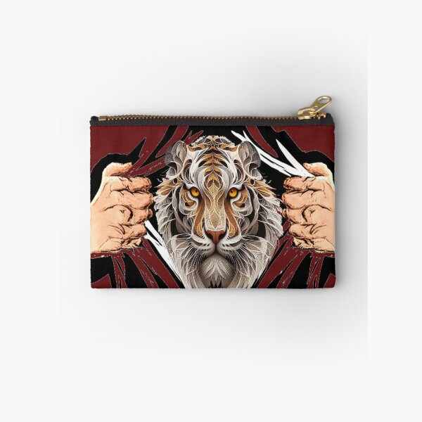 Item preview, "The Tiger's Hidden Power: A 3D Torn Design Reveals the Tiger's Stunning Face" designed and sold by thechoice1.