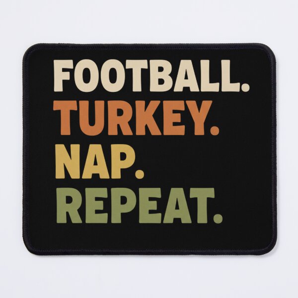 Item preview, Thanksgiving Football Nap Repeat designed and sold by SofenArt.