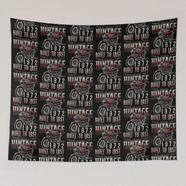 Item preview, Vintage Motorcycle Bikers Motorbike Birthday 1972 designed and sold by JRRTs.