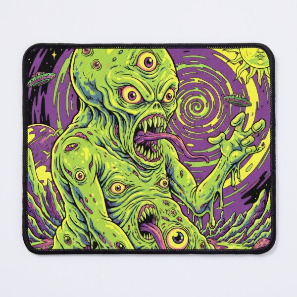 Item preview, Cosmic Slime The Viscous Void - Psychedelic Alien Monster Art designed and sold by AwesomeBeyondLimits.