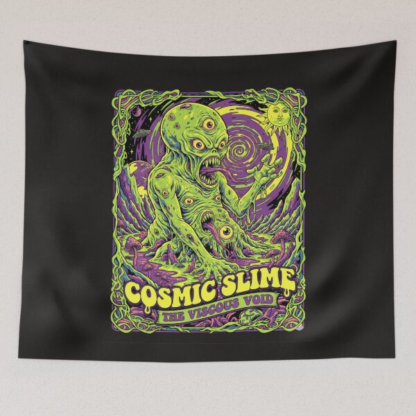 Item preview, Cosmic Slime The Viscous Void - Psychedelic Alien Monster Art designed and sold by AwesomeBeyondLimits.