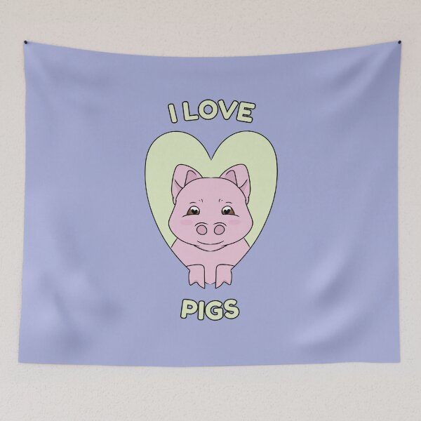 Item preview, I LOVE PIGS designed and sold by HugSomeNettles.