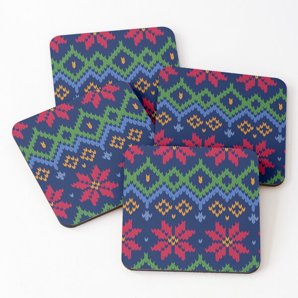 Item preview, happy chrismas deisgn vintage Knit Border designed and sold by vechone.