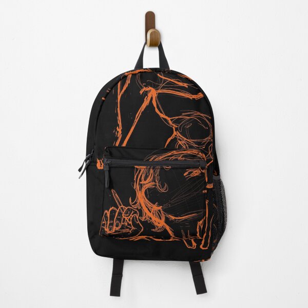 Item preview, Digital sketch-style illustration in neon orange – Artistic figure designed and sold by 13thCode.