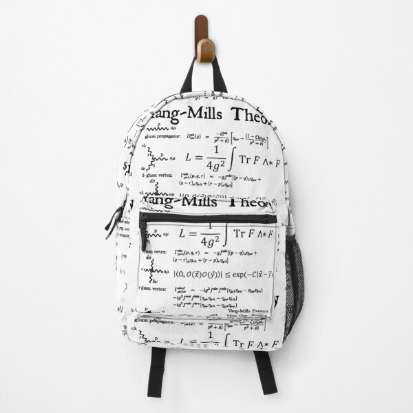 Item preview, Nerdy Yang-Mills Theory Quantum Field Theory Math Science Teacher Black Text designed and sold by MathWare MathClips.