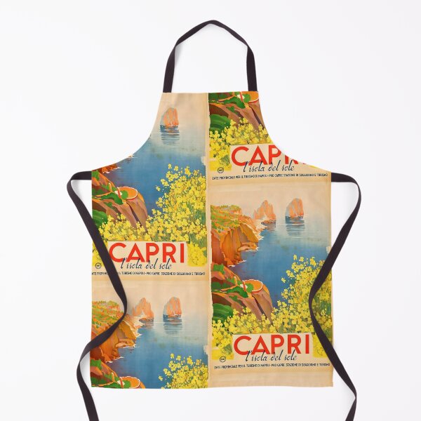 Item preview, Vintage Capri Travel Poster | Art Deco Style | Italian Island Destination | Faraglioni Rocks & Vibrant Colors | 20th Century designed and sold by artofuniverse.