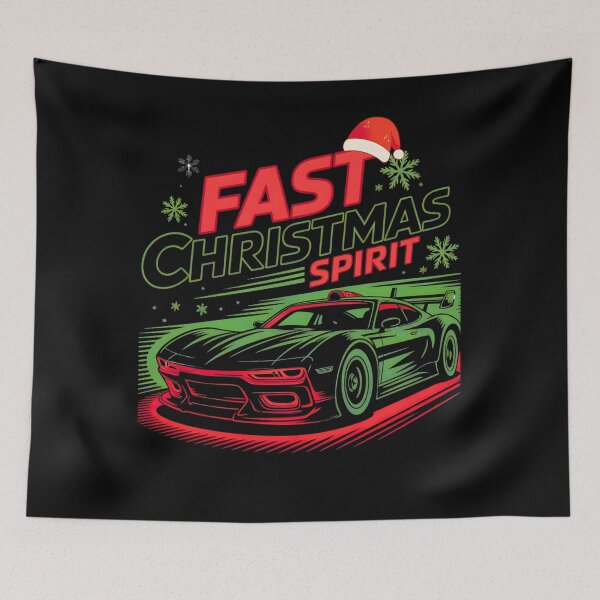 Item preview, Fast Christmas Spirit – Racing Car Holiday Design designed and sold by DK-ONE.