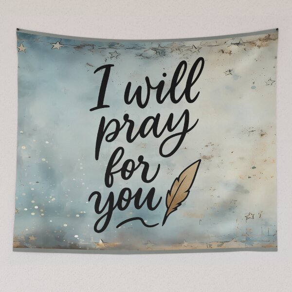 Item preview, “I Will Pray for You – Magical Feather Blessing” designed and sold by MysticOzzy.