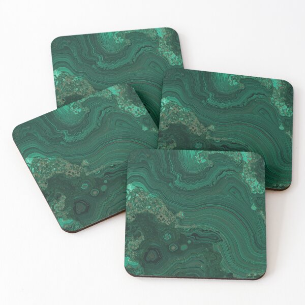 Item preview, Deep Green Malachite Gemstone Flow Texture designed and sold by SurfaceCraft Studio.