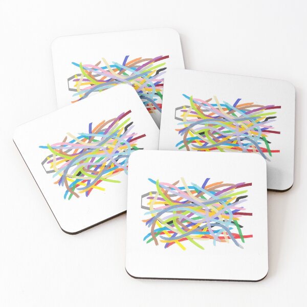 Item preview, Abstract Brushstrokes Chaos | Multi-Color Art designed and sold by MG.STUDIO.