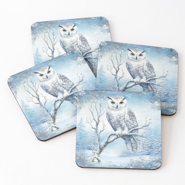 Item preview, The Winter Messenger – Enchanted Snow Owl designed and sold by MysticOzzy.