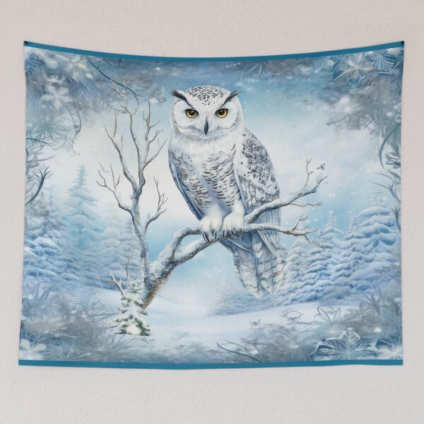 Item preview, The Winter Messenger – Enchanted Snow Owl designed and sold by MysticOzzy.