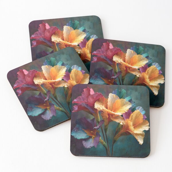 Item preview, Contemporary Floral Digital Art in Vibrant Palette designed and sold by daila70.