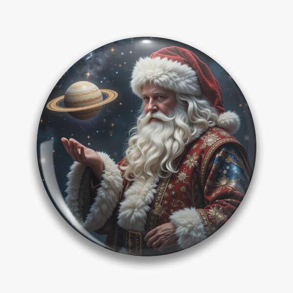 Item preview, Cosmic Santa Magic – Mystical Galaxy-Themed Christmas Artwork Filled with Celestial Wonder designed and sold by PixelVibe782.