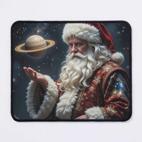 Item preview, Cosmic Santa Magic – Mystical Galaxy-Themed Christmas Artwork Filled with Celestial Wonder designed and sold by PixelVibe782.