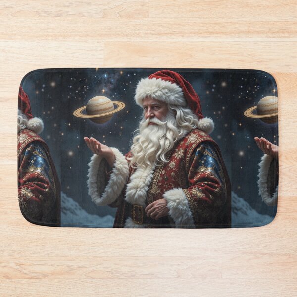 Item preview, Cosmic Santa Magic – Mystical Galaxy-Themed Christmas Artwork Filled with Celestial Wonder designed and sold by PixelVibe782.