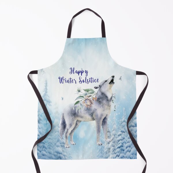 Item preview, Winter Solstice Howl – Enchanted Wolf Under the Snowy Moon designed and sold by MysticOzzy.