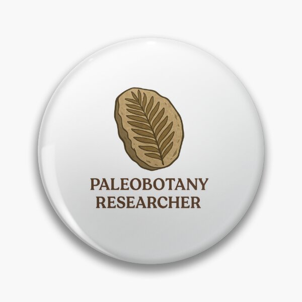 Aperçu de l'œuvre Paleobotany Researcher Fossil Fern Badge créée et vendue par TeeCraftTeeCo.