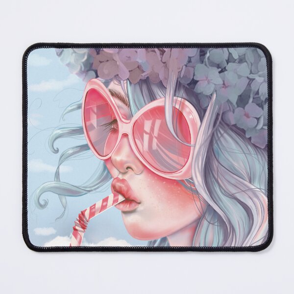 Item preview, Ilona, pop surrealism female portrait designed and sold by FlorenceBretécherArt.