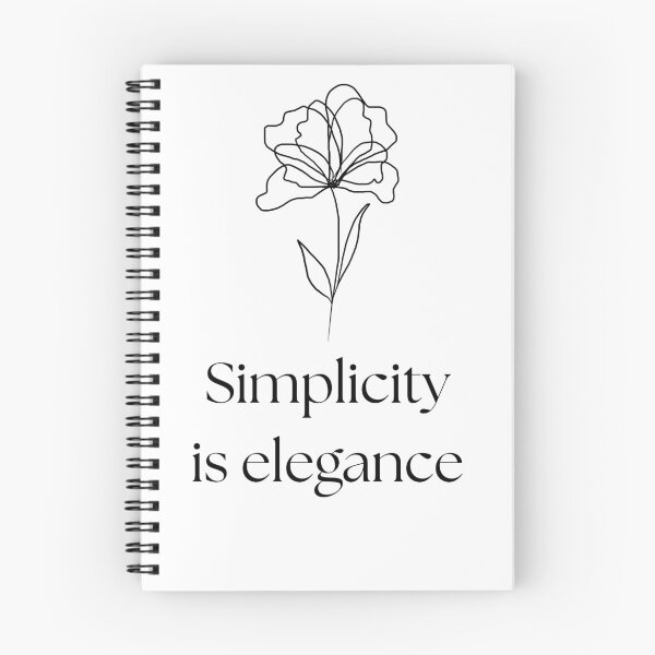 Item preview, SIMPLICITY IS ELEGANCE designed and sold by Cute and Funny.