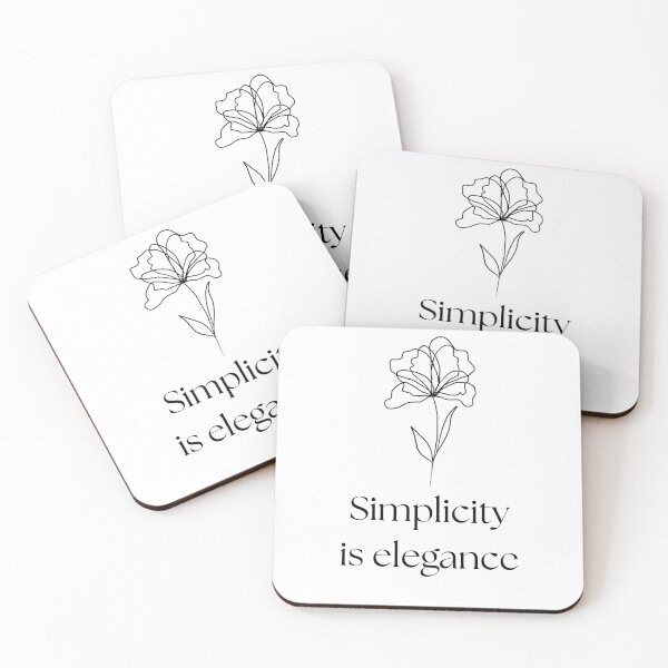 Item preview, SIMPLICITY IS ELEGANCE designed and sold by Cute and Funny.