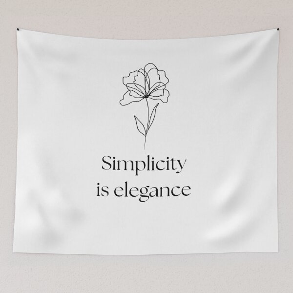 Item preview, SIMPLICITY IS ELEGANCE designed and sold by Cute and Funny.