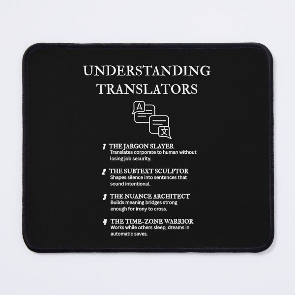 Item preview, Language Lover Gift – Witty Translator Definition Art – Black designed and sold by PsyFlow35.