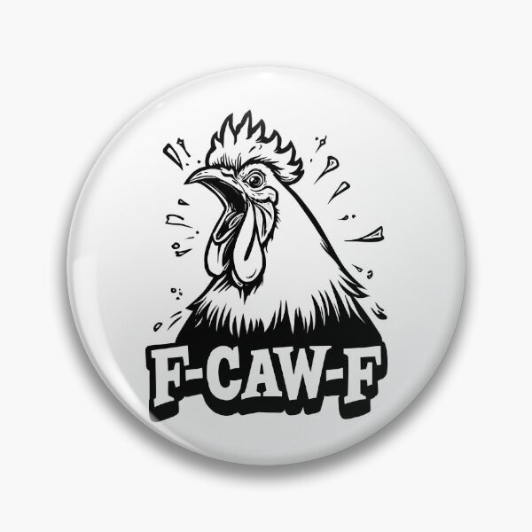 Item preview, F-Caw-F Funny Chicken Humor – Rooster Meme Quote Design for Farm Lovers, Country Life Fans & Poultry Humor Gifts designed and sold by BMLprint ⭐⭐⭐⭐⭐.
