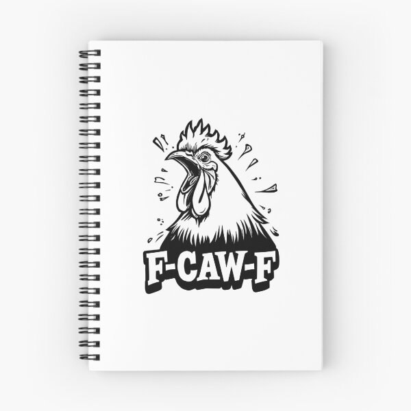 Item preview, F-Caw-F Funny Chicken Humor – Rooster Meme Quote Design for Farm Lovers, Country Life Fans & Poultry Humor Gifts designed and sold by BMLprint ⭐⭐⭐⭐⭐.