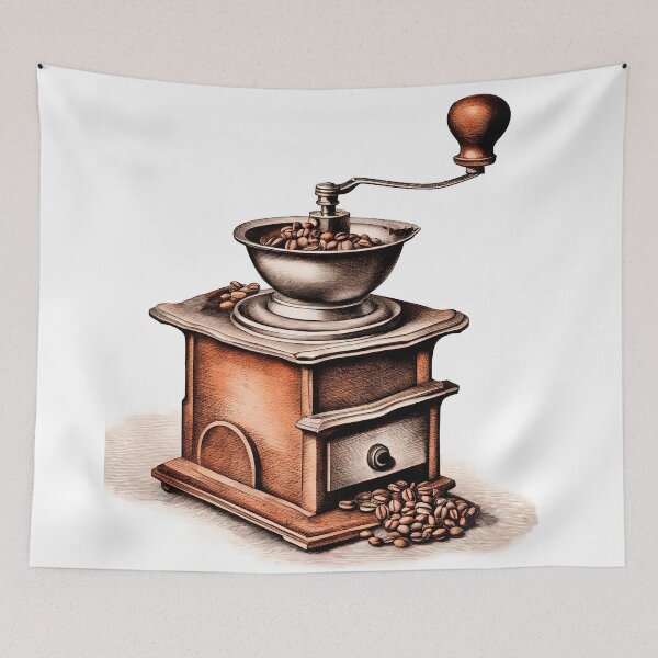 Item preview, Vintage Copper Coffee Grinder Art Print designed and sold by LanaGustavsson.