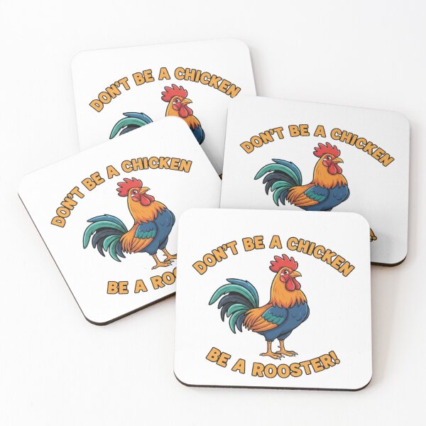 Item preview, Don't Be a Chicken Be a Rooster Design | Funny Farm Quote Gift designed and sold by Anaya Prints .