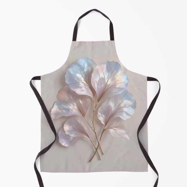 Item preview, Iridescent Pearl Ginkgo Leaves Wall Art Print designed and sold by GeetArtHouse.