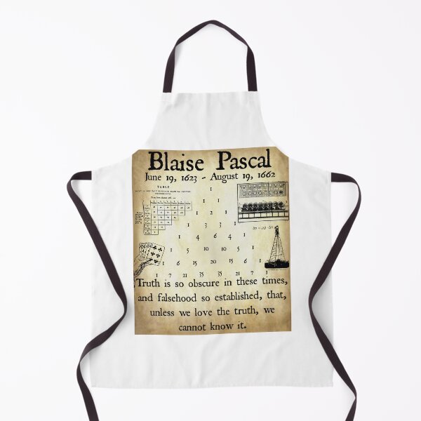 Item preview, Nerdy Vintage Blaise Pascal Quote Truth is so Obscure Math Science Teacher Parchment Text designed and sold by MathWare MathClips.