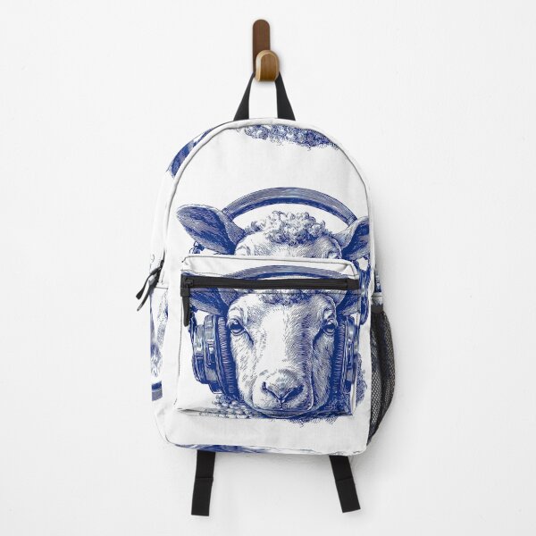 Item preview, A SHEEP WITH HEADPHONES designed and sold by infinitearte.