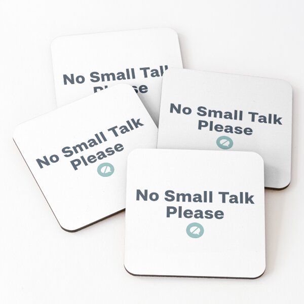 Item preview, No Small Talk Please – Introvert / Neurodivergent Humor Design designed and sold by MAEshopstore.