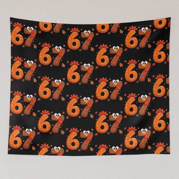 Item preview, Funny 67 Meme Turkey Day Shirt – Trending Six Seven Turkey Thanksgiving Humor designed and sold by NuralsArt.