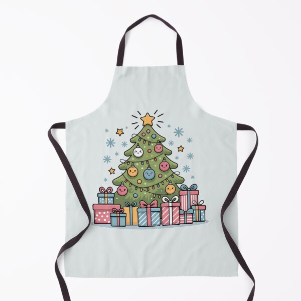 Item preview, Adorable Kawaii Christmas Tree with Happy Presents - Festive Holiday Art designed and sold by Tidarat-27.