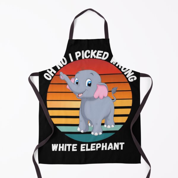Item preview, Ho No I Picked Wrong White Elephant For Elephant Lovers Holiday Gift designed and sold by Thread&Fable.