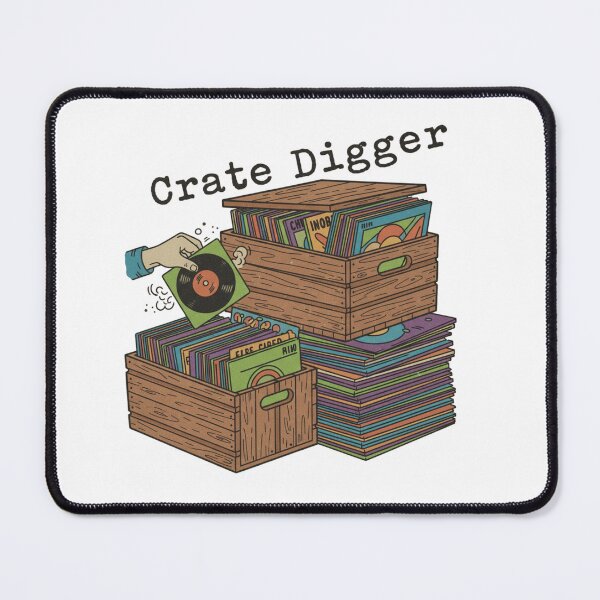 Item preview, Crate Digger Vinyl T-Shirt | Retro Record Collector Gift designed and sold by GalaxyInstore.