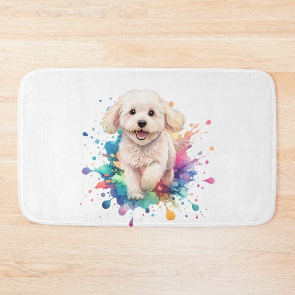 Item preview, Cute cockapoo dog, puppy in colourful paint splash. designed and sold by iclipart.